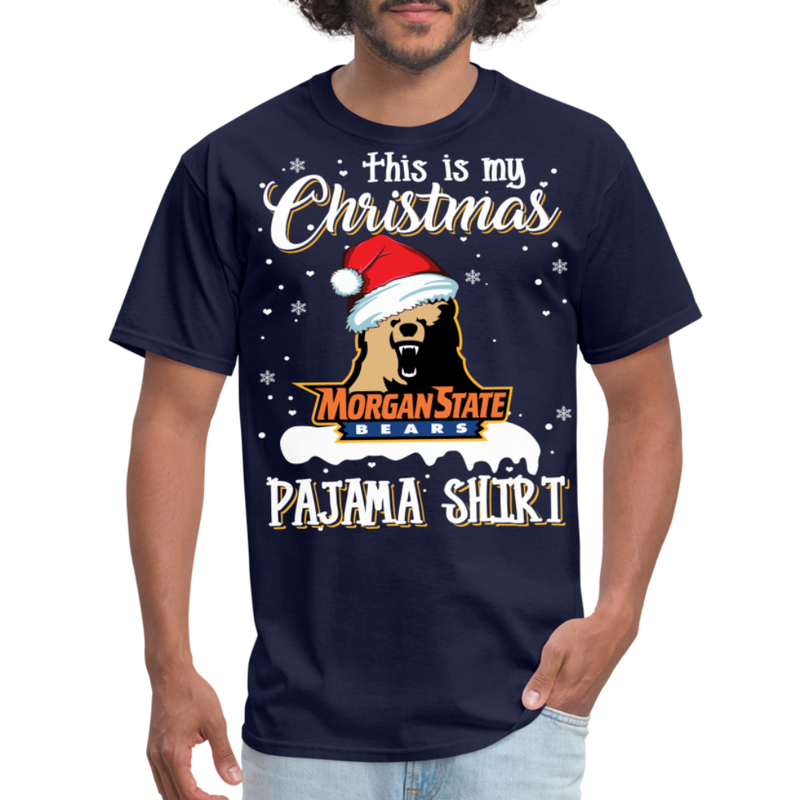 Morgan State -My Christmas Pajama T-Shirt - navy