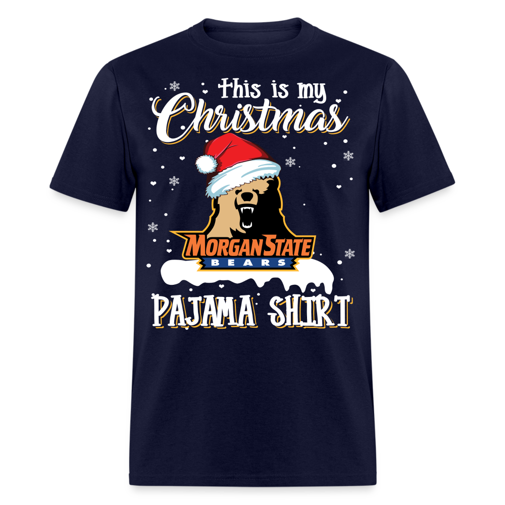 Morgan State -My Christmas Pajama T-Shirt - navy