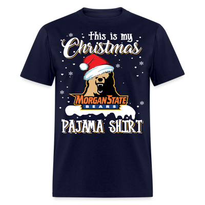 Morgan State -My Christmas Pajama T-Shirt - navy