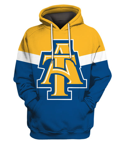 NC A&T Aggies 3D Tee/Sweatshirt/Hoodie/Zip Hoodie