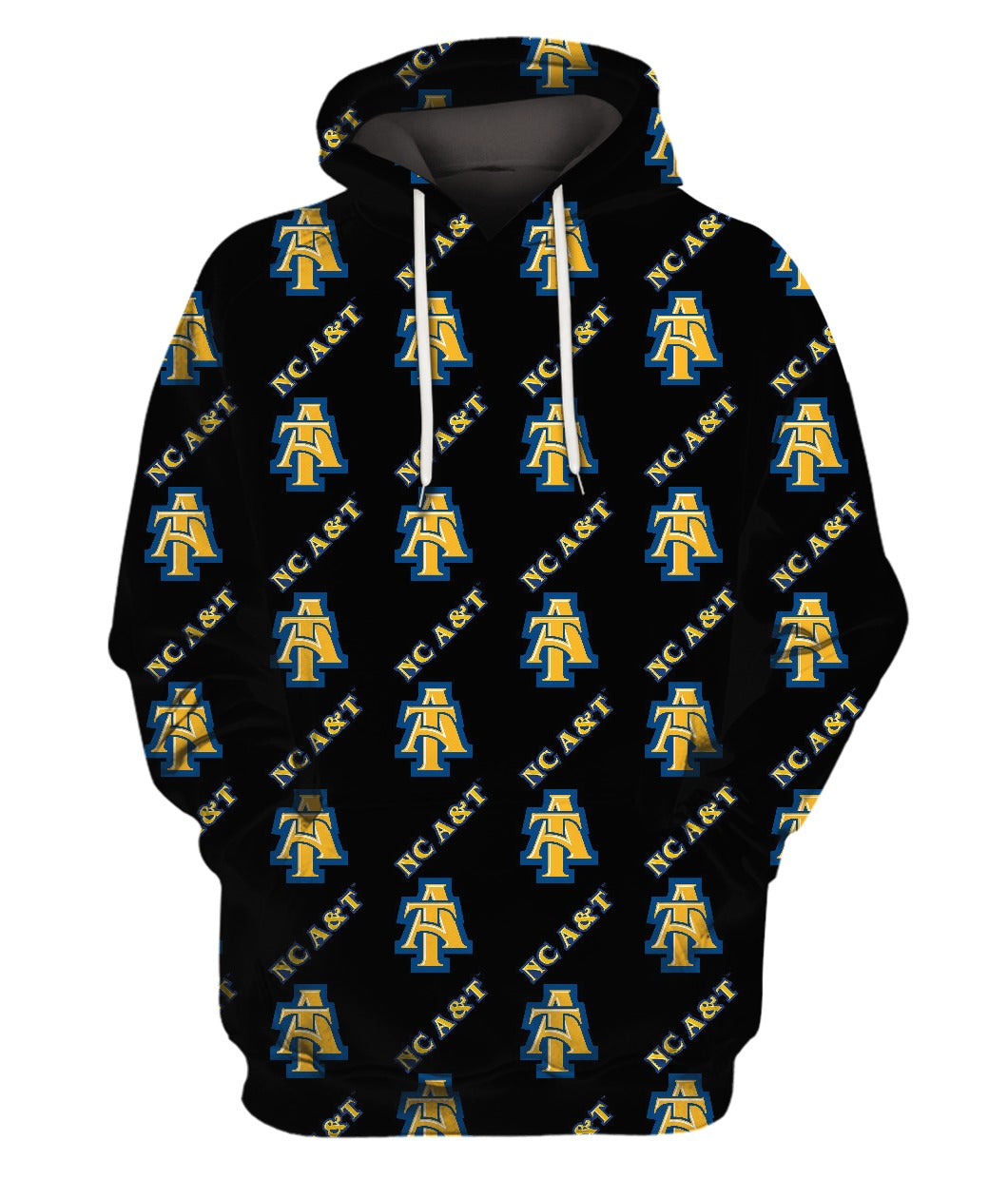 NC A&T - Black 3D Tee/Sweatshirt/Hoodie/Zip Hoodie