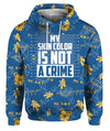 NCAT Aggies 3D Blue- My Skin color is not a crime T-Shirt/Hoodie/Sweatshirt